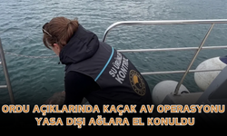 Ordu Açıklarında Kaçak Av Operasyonu: Yasa Dışı Ağlara El Konuldu