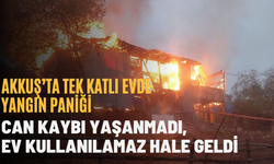 Akkuş’ta Tek Katlı Evde Yangın Paniği