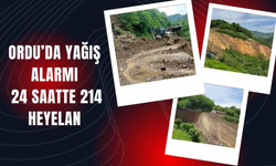 Ordu’da Yağış Alarmı: 24 Saatte 214 Heyelan