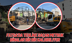Fatsa’da Tehlike Saçan Metruk Binalar Bir Bir Kaldırılıyor