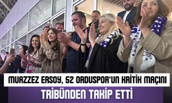 Muazzez Ersoy, 52 Orduspor’un Kritik Maçını Tribünden Takip Etti