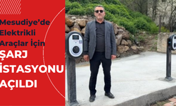 Mesudiye’de Elektrikli Araçlar İçin Şarj İstasyonu Açıldı