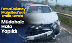 Fatsa Dolunay Mahallesi’nde Trafik Kazası
