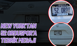 New York’tan 52 Orduspor’a Tebrik Mesajı
