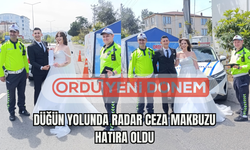 Düğün Yolunda Radar Ceza Makbuzu Hatıra Oldu