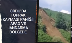 Ordu’da Toprak Kayması Paniği! AFAD ve Jandarma Bölgede
