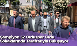 Şampiyon 52 Orduspor Ordu Sokaklarında Taraftarıyla Buluşuyor