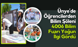 Ünye’de Öğrencilerden Bilim Şöleni: 4006 Bilim Fuarı Yoğun İlgi Gördü