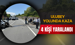 Ulubey Yolunda Kaza: 4 Kişi Yaralandı
