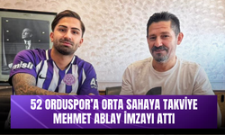 52 Orduspor’a Orta Sahaya Takviye: Mehmet Ablay İmzayı Attı