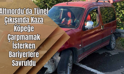 Altınordu’da Tünel Çıkışında Kaza: Köpeğe Çarpmamak İsterken Bariyerlere Savruldu