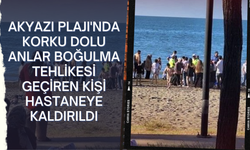 Akyazı Plajı'nda Korku Dolu Anlar: Boğulma Tehlikesi Geçiren Kişi Hastaneye Kaldırıldı