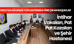 Ordu’da Güvenlik Toplantısında Öne Çıkan Başlıklar: İntihar Vakaları, Pat Pat Kazaları ve Şehir Hastanesi