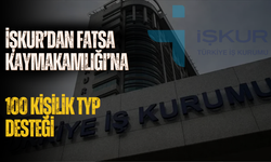 İŞKUR’dan Fatsa Kaymakamlığı’na 100 Kişilik TYP Desteği
