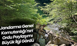 Jandarma Genel Komutanlığı'nın Ordu Paylaşımı Büyük İlgi Gördü
