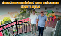 KİRAZLİMANI'NDAKİ RİSKLİ PARK YENİLENEREK HİZMETE AÇILDI