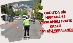 Ordu'da Bir Haftada 65 Yaralamalı Trafik Kazası: 101 Kişi Yaralandı