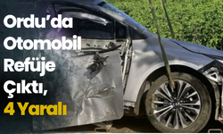 Ordu’da Otomobil Refüje Çıktı, 4 Yaralı