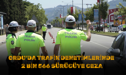 Ordu’da Trafik Denetimlerinde 2 Bin 566 Sürücüye Ceza