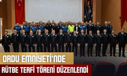 Ordu Emniyeti’nde Rütbe Terfi Töreni Düzenlendi