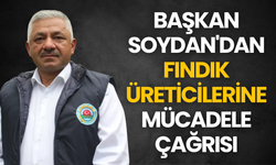 SOYDAN'DAN FINDIK ÜRETİCİLERİNE MÜCADELE ÇAĞRISI