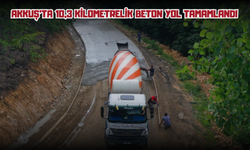 Akkuş'ta 10,3 Kilometrelik Beton Yol Tamamlandı