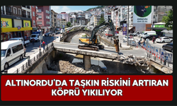 Altınordu'da Taşkın Riskini Artıran Köprü Yıkılıyor