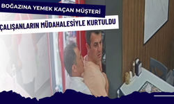 Boğazına Yemek Kaçan Müşteri Çalışanların Müdahalesiyle Kurtuldu