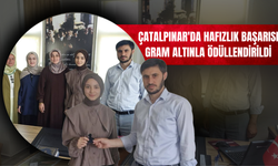 Çatalpınar'da Hafızlık Başarısı Gram Altınla Ödüllendirildi