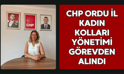 CHP Ordu İl Kadın Kolları Yönetimi Görevden Alındı