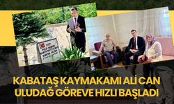Kabataş Kaymakamı Ali Can Uludağ Göreve Hızlı Başladı