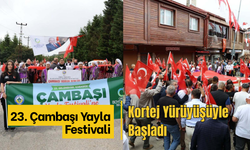 23. Çambaşı Yayla Festivali Kortej Yürüyüşüyle Başladı