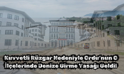 Kuvvetli Rüzgar Nedeniyle Ordu’nun O İlçelerinde Denize Girme Yasağı Geldi!