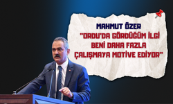 Mahmut Özer: "Ordu'da Gördüğüm İlgi Beni Daha Fazla Çalışmaya Motive Ediyor"