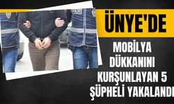 Ünye'de Mobilya Dükkanını Kurşunlayan 5 Şüpheli Yakalandı