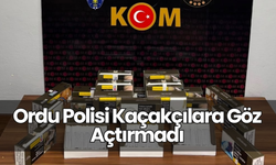 Ordu Polisi Kaçakçılara Göz Açtırmadı
