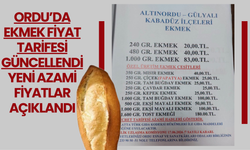 Ordu’da Ekmek Fiyat Tarifesi Güncellendi: Yeni Azami Fiyatlar Açıklandı
