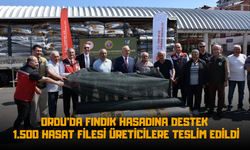 Ordu'da Fındık Hasadına Destek: 1.500 Hasat Filesi Üreticilere Teslim Edildi