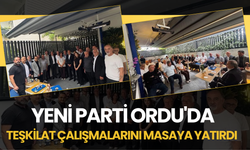 Yeni Parti Ordu'da Teşkilat Çalışmalarını Masaya Yatırdı