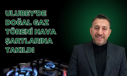 Ulubey'de Doğal Gaz Töreni Hava Şartlarına Takıldı