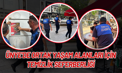 Ünye’de Ortak Yaşam Alanları İçin Temizlik Seferberliği