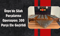 Ünye'de Silah Parçalarına Operasyon: 300 Parça Ele Geçirildi