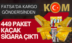 Fatsa’da Kargo Gönderisinden 449 Paket Kaçak Sigara Çıktı