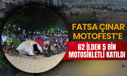 Fatsa Çınar Motofest’e 62 İlden 5 Bin Motosikletli Katıldı