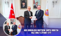 ABD Konsolosu Matthew Smith Ordu’da Vali Erol’u Ziyaret Etti