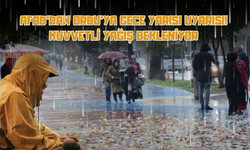 AFAD’dan Ordu’ya Gece Yarısı Uyarısı: Kuvvetli Yağış Bekleniyor