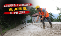 Altınordu’da 4 Mahallenin Yol Sorununa Betonlu Çözüm