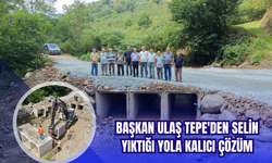 Başkan Ulaş Tepe'den Selin Yıktığı Yola Kalıcı Çözüm