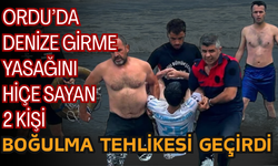 Ordu’da Denize Girme Yasağını Hiçe Sayan 2 Kişi Boğulma Tehlikesi Geçirdi