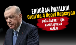 Erdoğan İmzaladı: Ordu’da 4 İlçeyi Kapsayan Doğalgaz Hattı İçin Kamulaştırma Kararı